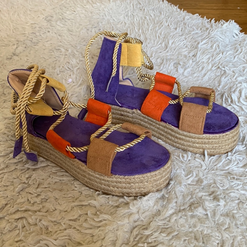 Platform gladiator sandal